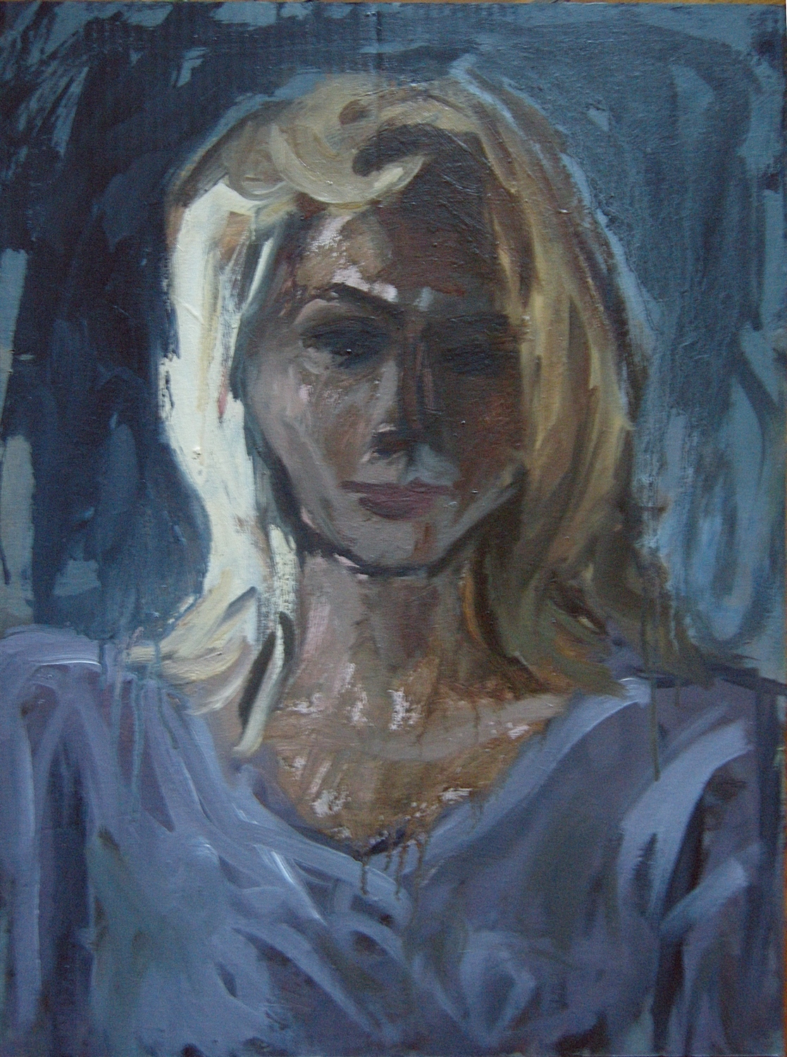 Георгий Мудренов - Женский портрет в боковом освещении