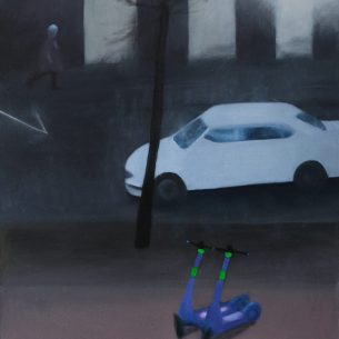 Ю. Сопина. 17я линия В.О. Х.м., акрил, уголь. 2024